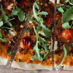Flammkuchen Bolognese