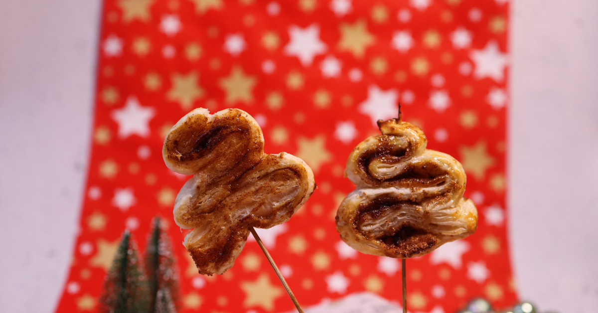 Kerstboom bladerdeeg