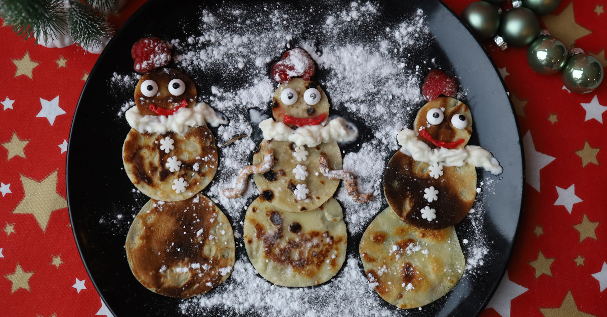 pannenkoek sneeuwpop